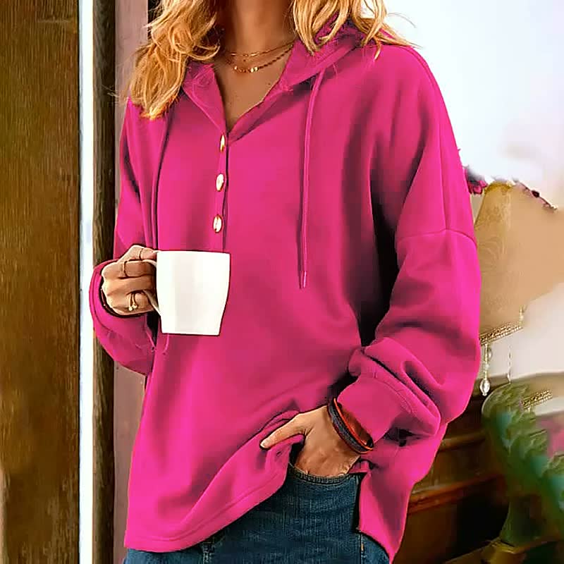 ?Weihnachtsverkauf??Ein modischer und vielseitiger Basic-Kapuzenpullover für Frauen, der nie aus der Mode kommt