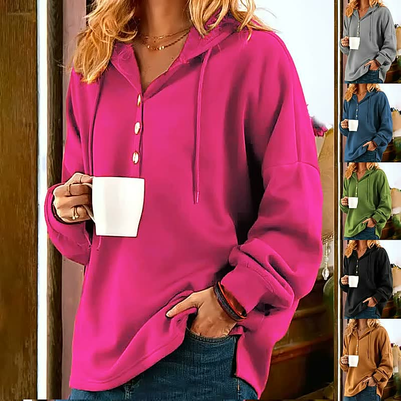 ?Weihnachtsverkauf??Ein modischer und vielseitiger Basic-Kapuzenpullover für Frauen, der nie aus der Mode kommt