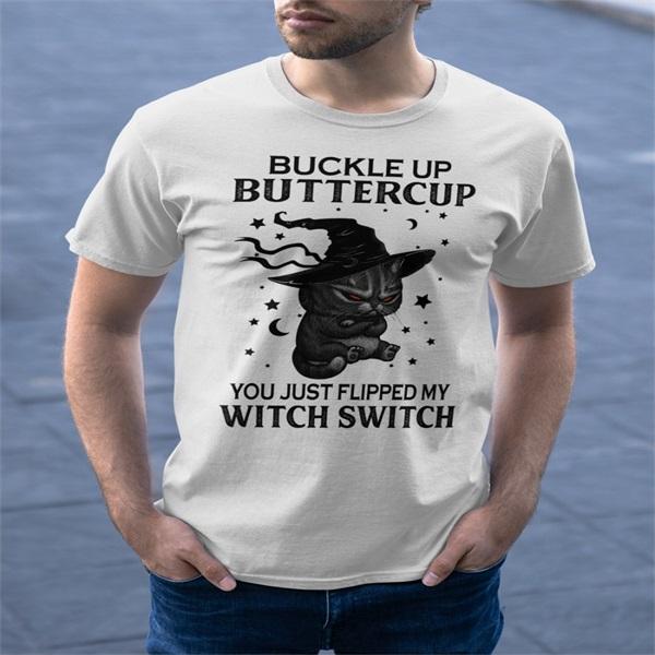 Halloween Katze Kurzarm T-Shirt