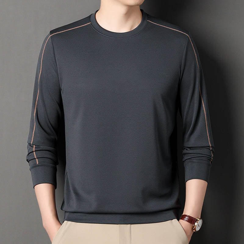 Nettes Geschenk! Pullover mit langen Ärmeln und Rundhalsausschnitt für Herren