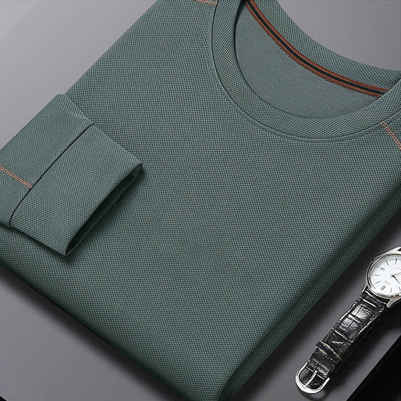 Nettes Geschenk! Pullover mit langen Ärmeln und Rundhalsausschnitt für Herren