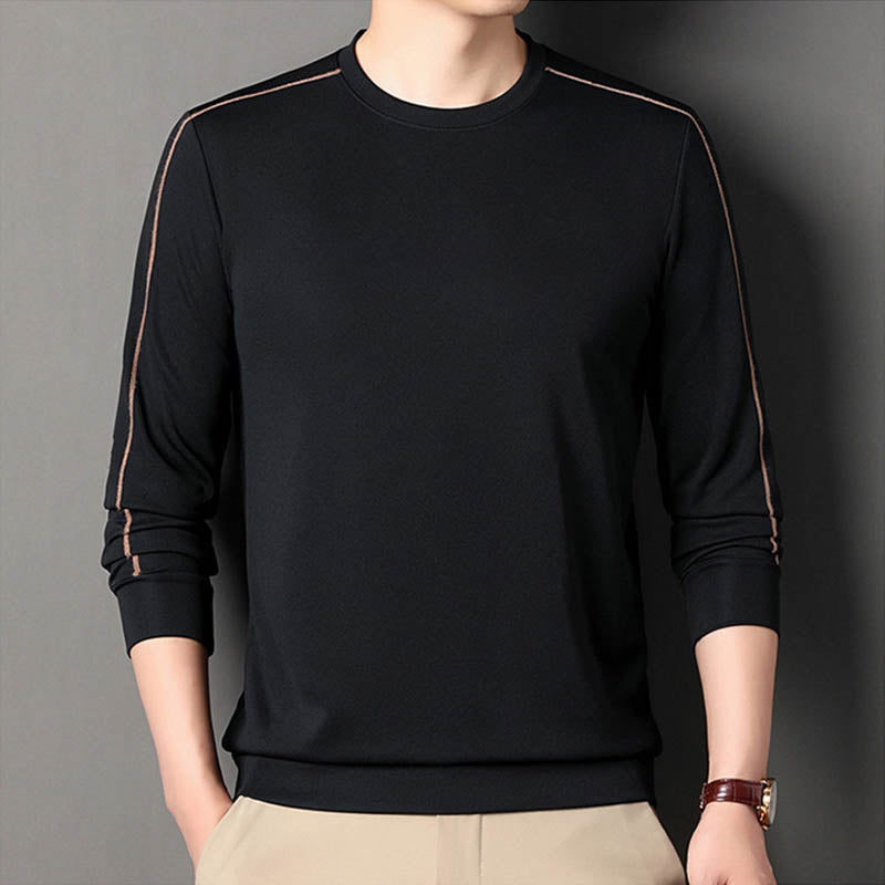 Nettes Geschenk! Pullover mit langen Ärmeln und Rundhalsausschnitt für Herren