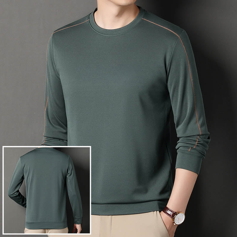 Nettes Geschenk! Pullover mit langen Ärmeln und Rundhalsausschnitt für Herren