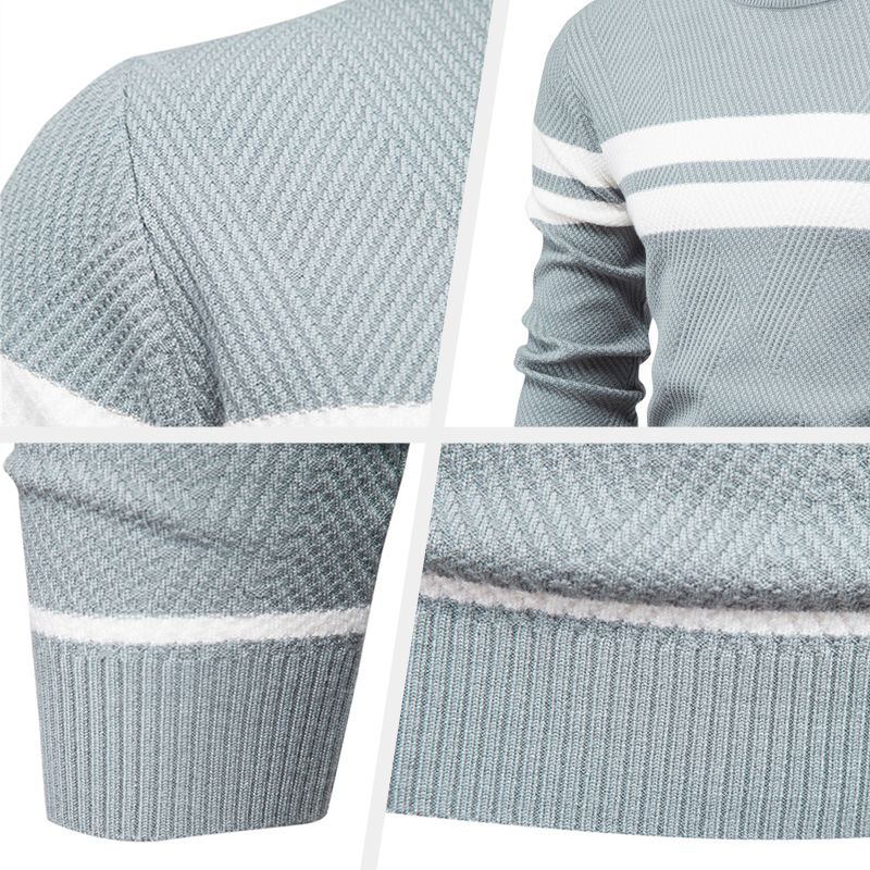 Lässiger Strickpullover mit Rundhalsausschnitt für Herren - Weihnachtsgeschenk