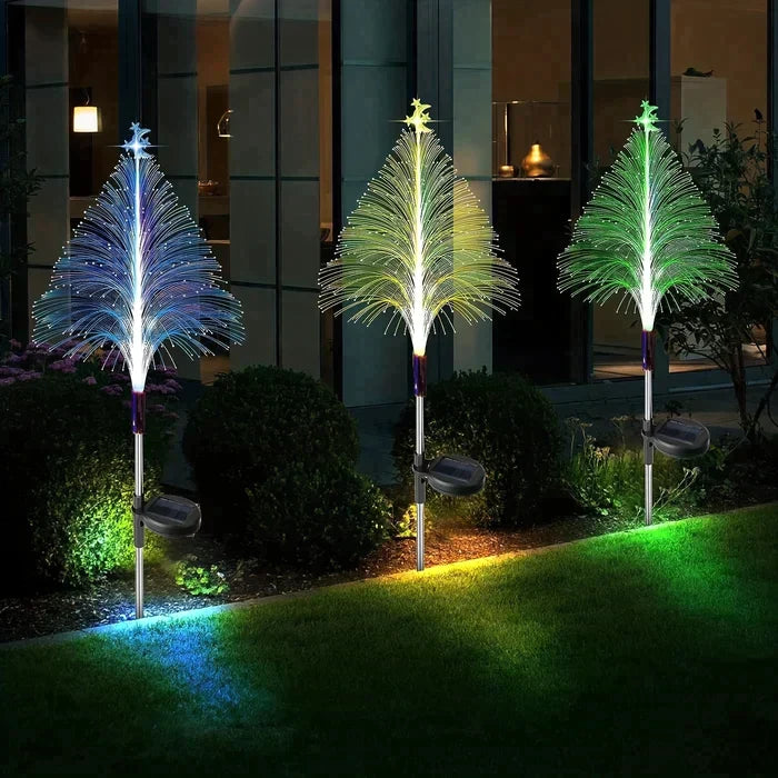 🔥Weihnachtsaktion 49% Rabatt - 🎄7 farbwechselnde Solar-Weihnachtsbäume Lichter🎄