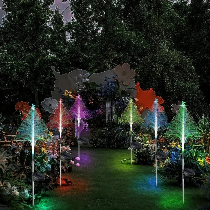 🔥Weihnachtsaktion 49% Rabatt - 🎄7 farbwechselnde Solar-Weihnachtsbäume Lichter🎄