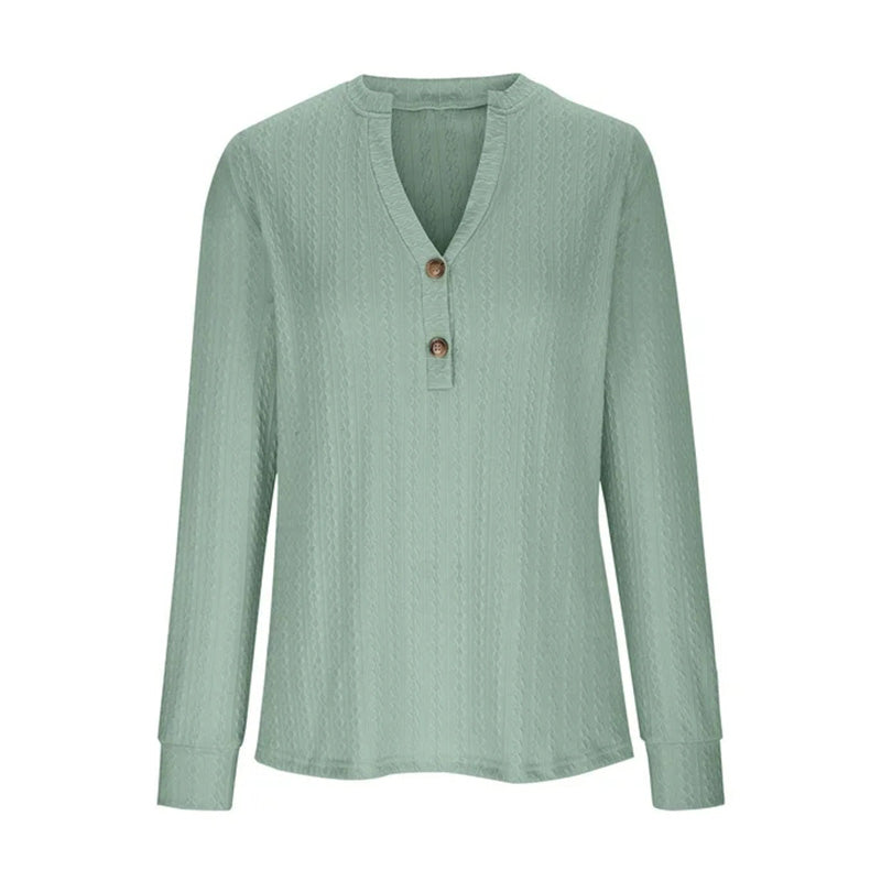 🔥 Neue Winterprodukte-49%OFF🔥 Reiner Handstrick Twist V-Ausschnitt Damen lässiges Stricktop