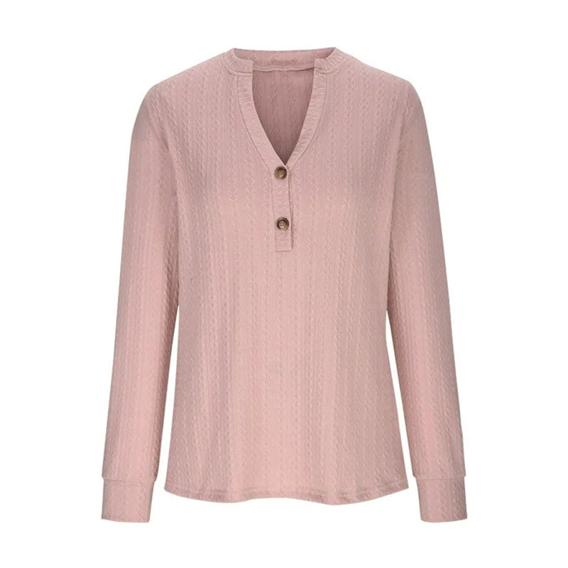 🔥 Neue Winterprodukte-49%OFF🔥 Reiner Handstrick Twist V-Ausschnitt Damen lässiges Stricktop
