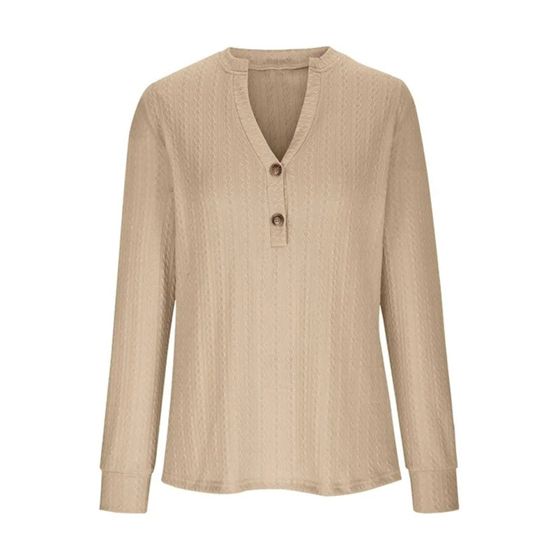 🔥 Neue Winterprodukte-49%OFF🔥 Reiner Handstrick Twist V-Ausschnitt Damen lässiges Stricktop