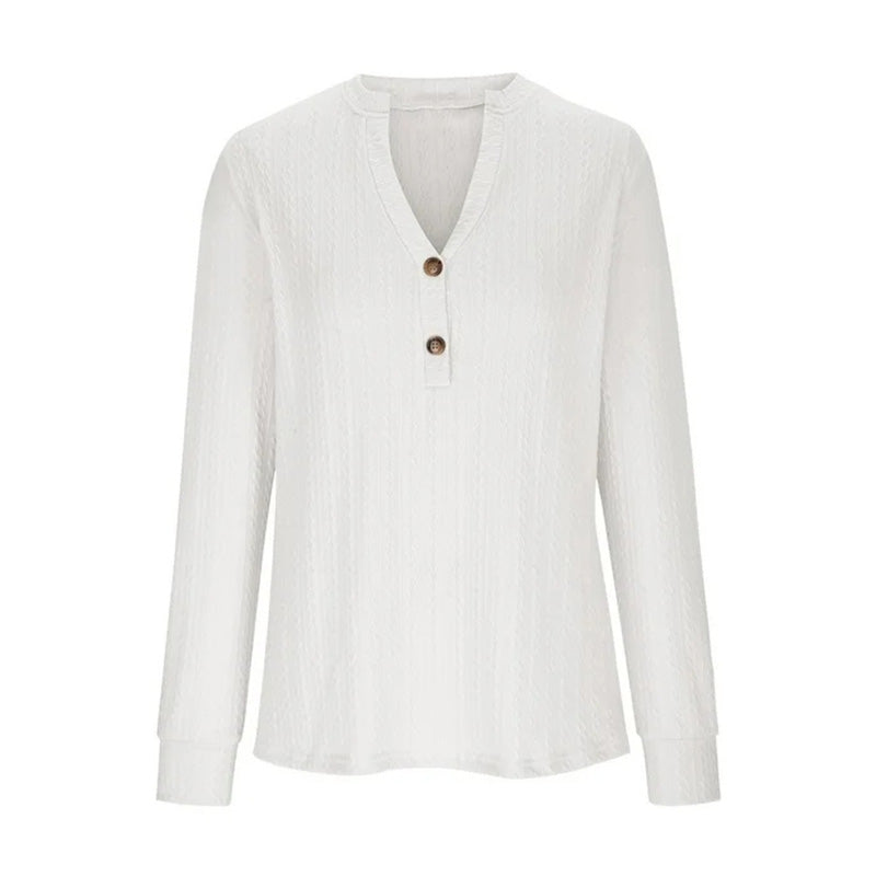 🔥 Neue Winterprodukte-49%OFF🔥 Reiner Handstrick Twist V-Ausschnitt Damen lässiges Stricktop