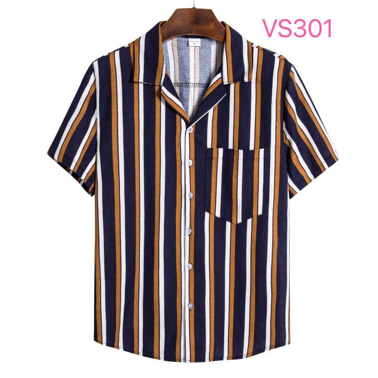 ?Neue Ankunft 2022 Neue Skinny Casual gestreiftes Hemd?