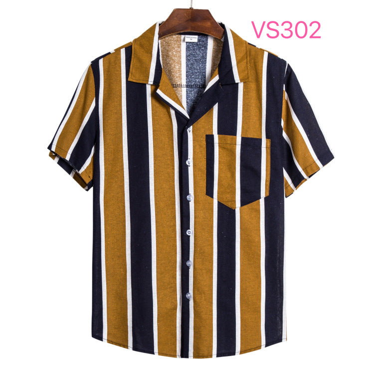 ?Neue Ankunft 2022 Neue Skinny Casual gestreiftes Hemd?