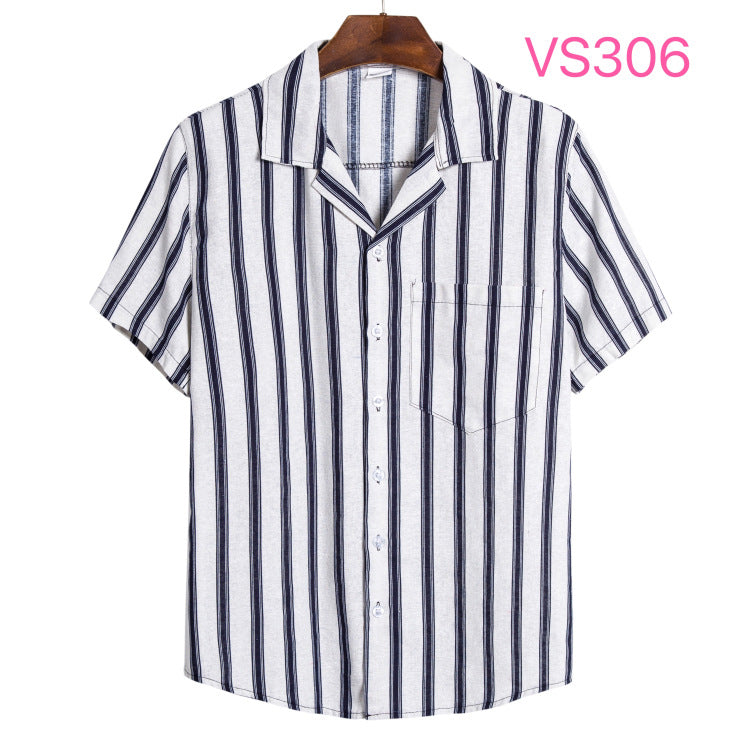 ?Neue Ankunft 2022 Neue Skinny Casual gestreiftes Hemd?