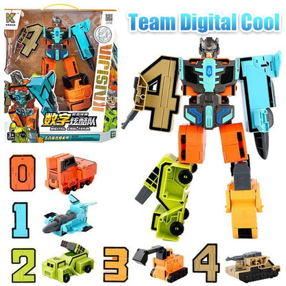 【2024 Weihnachten Hot Sale - 49%OFF】Spielzeug Verformung Zahl Transform Roboter gyerekeknek