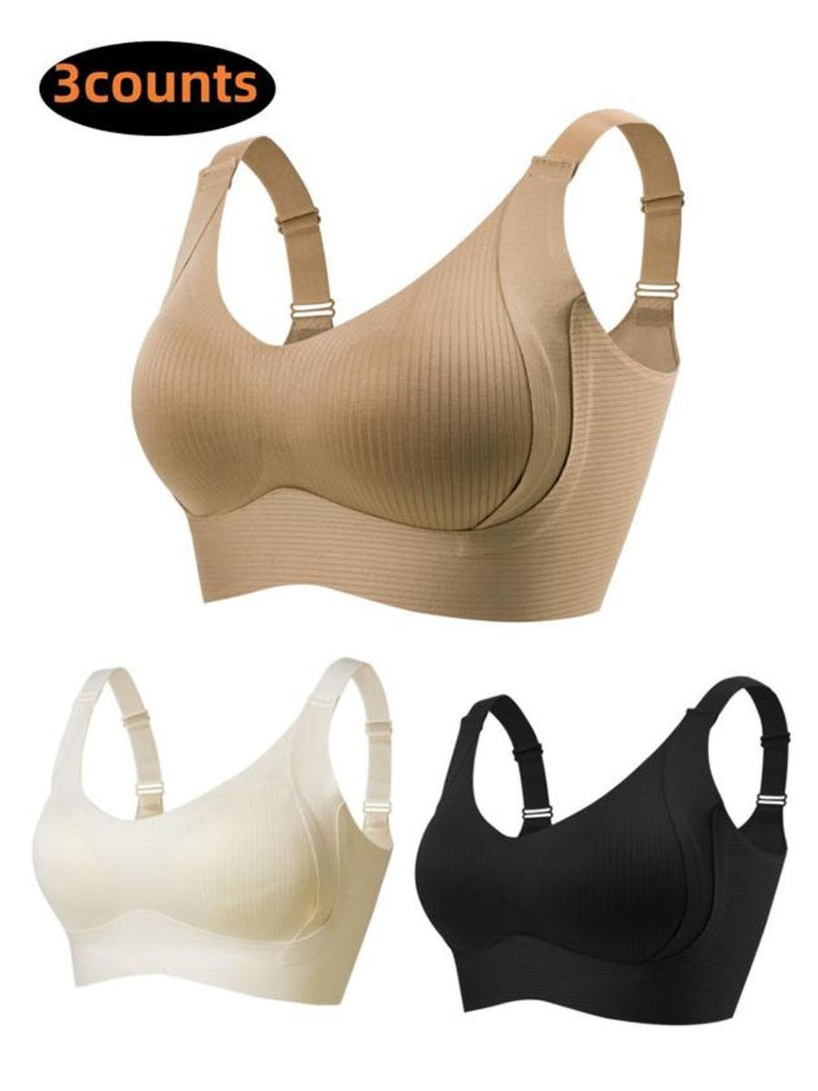 🎁Kaufen 2 Holen Sie sich 1 kostenlos💕Gerippter Push-up-BH für Frauen, verstellbar, kabellos💃
