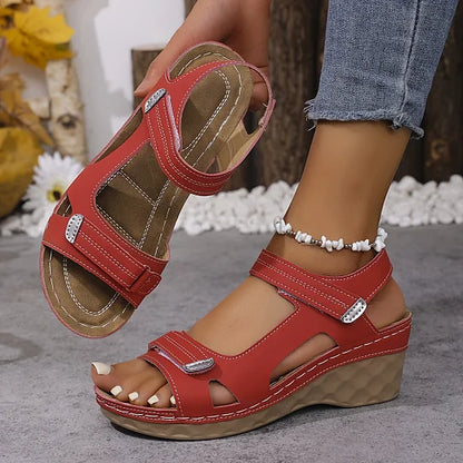 🔥 Letztes Angebot – 50 % Rabatt – Modische Sommersandalen für Damen mit Keilabsatz und orthopädische Sandalen
