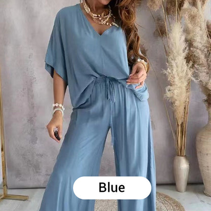 ✨Mädchenhaftes, einfarbiges, lockeres Freizeit-Set | Schlank und lang × Vielseitige Kombinationsmöglichkeiten 👚👖