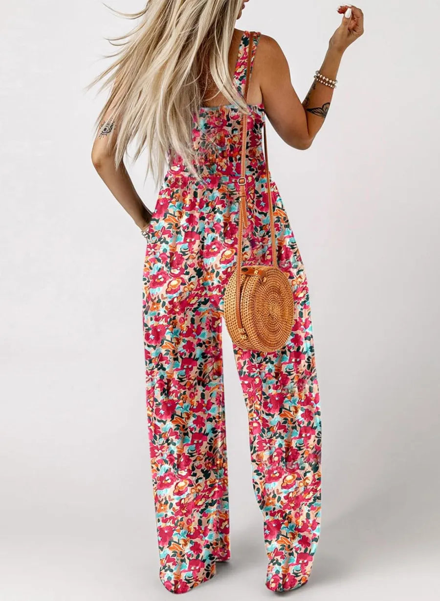 🏖️LAST DAY SALE: ONLY 21.99€!!🌼Women’s Casual Print Sleeveless Overalls Jumpsuits