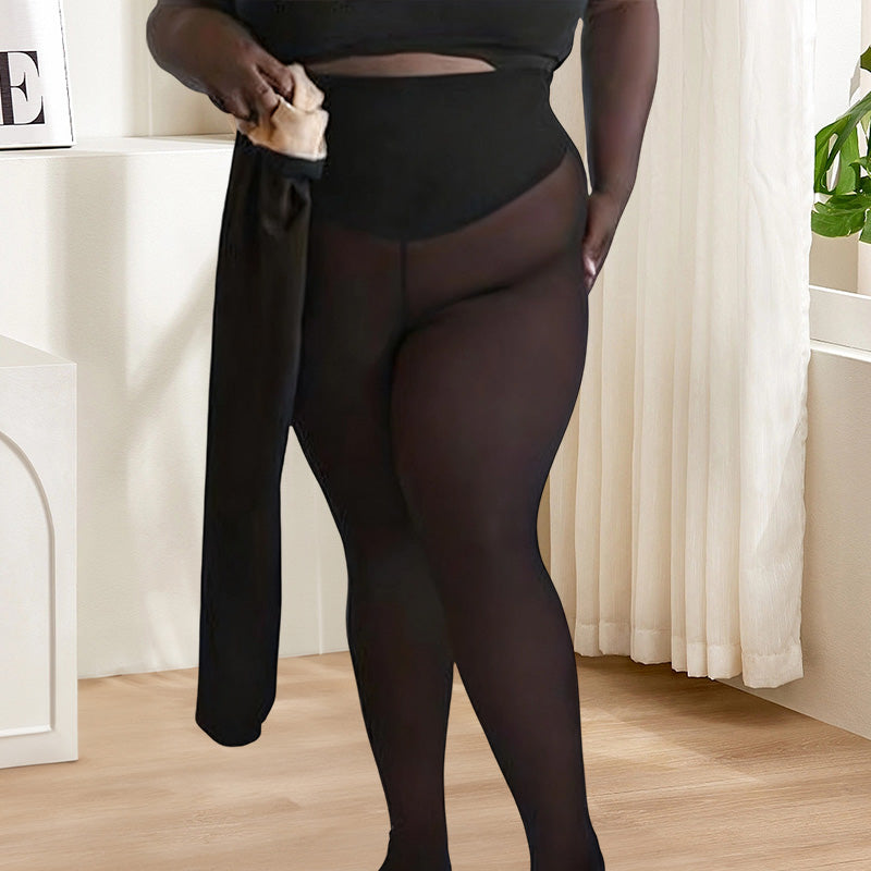 🔥 Weihnachtsaktion –Kaufen Sie 1, erhalten Sie 2 gratis dazu❄️Flawless Legs – künstliche, durchscheinende, warme, mit Plüsch gefütterte, elastische Strumpfhose