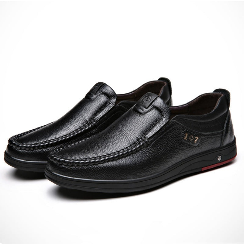 🔥Kostenlose Lieferung – DRESSYE Herren-Loafer aus echtem Leder mit weicher Innensohle. Lässige Business-Slip-On-Loafer