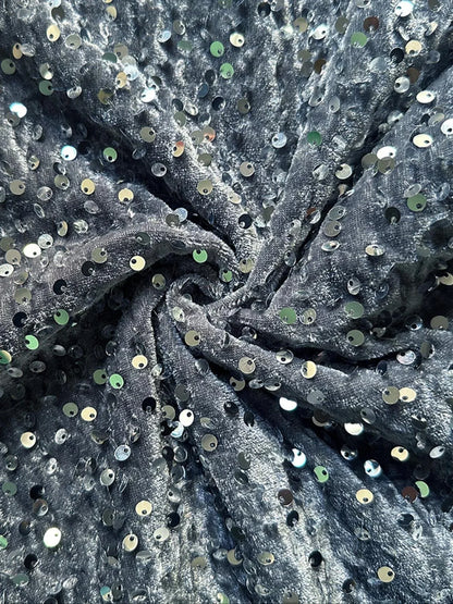 💖Damenhose mit Pailletten und weitem Bein, elastischem Bund