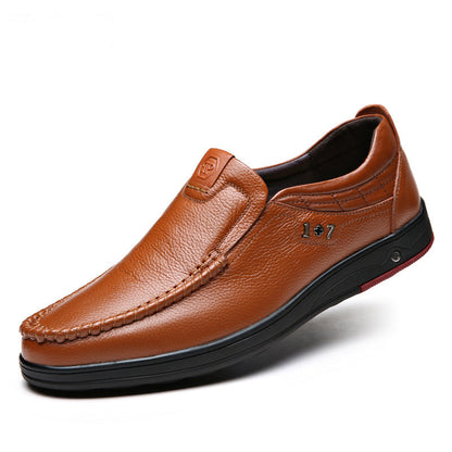 🔥Kostenlose Lieferung – DRESSYE Herren-Loafer aus echtem Leder mit weicher Innensohle. Lässige Business-Slip-On-Loafer