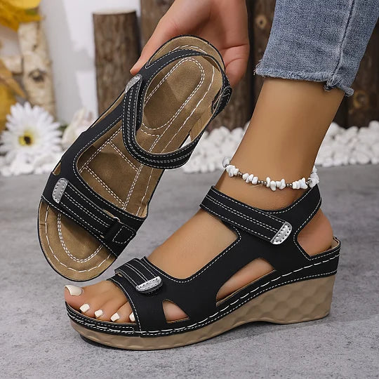 🔥 Letztes Angebot – 50 % Rabatt – Modische Sommersandalen für Damen mit Keilabsatz und orthopädische Sandalen