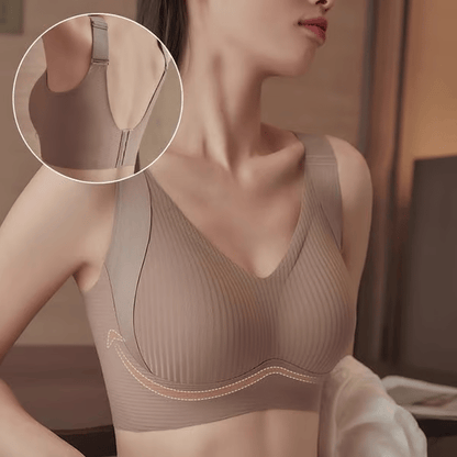 🎁Kaufen 2 Holen Sie sich 1 kostenlos💕Gerippter Push-up-BH für Frauen, verstellbar, kabellos💃