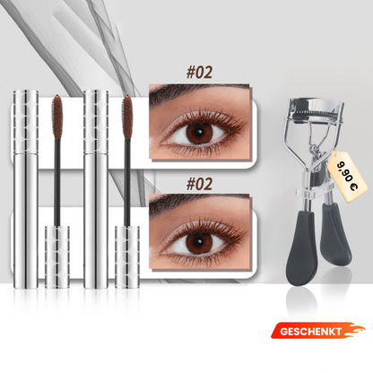 💖Letzter Tag: KAUFEN SIE 1 UND ERHALTEN SIE 2 GRATIS💖Zweifarbige Mascara in Schwarz und Braun für den perfekten Wimpern-Look