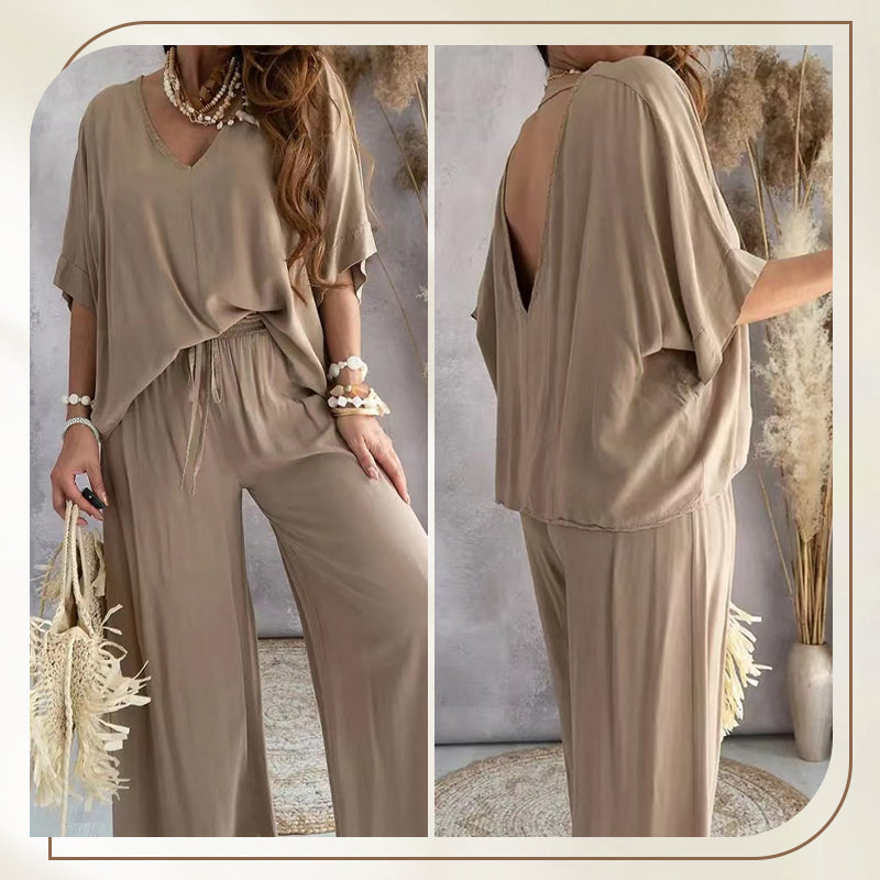 ✨Mädchenhaftes, einfarbiges, lockeres Freizeit-Set | Schlank und lang × Vielseitige Kombinationsmöglichkeiten 👚👖