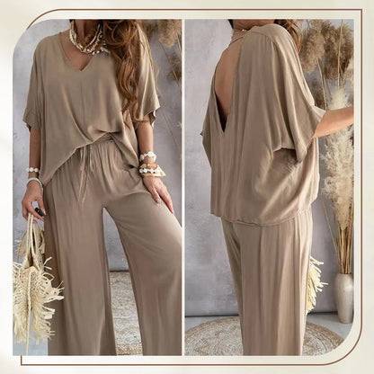 ✨Mädchenhaftes, einfarbiges, lockeres Freizeit-Set | Schlank und lang × Vielseitige Kombinationsmöglichkeiten 👚👖