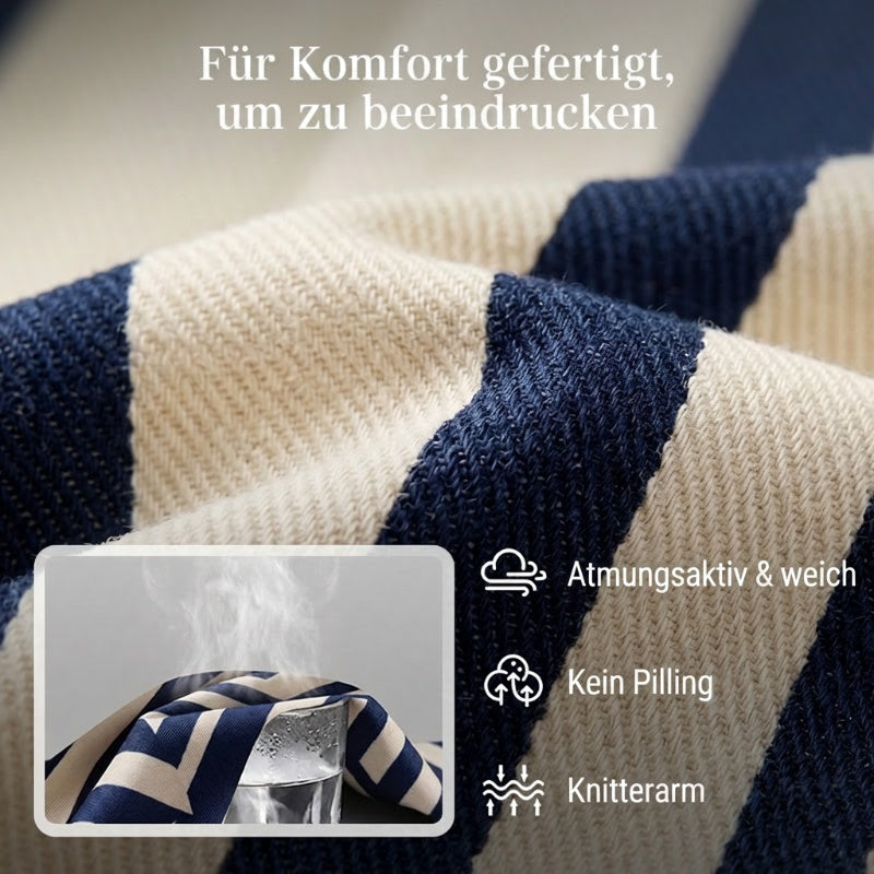 🎉50% Rabatt – Nur für kurze Zeit!✨Gestreiftes Shirt & weite Hose im Set – bequem & stilvoll für den Alltag🚀Kostenloser Versand