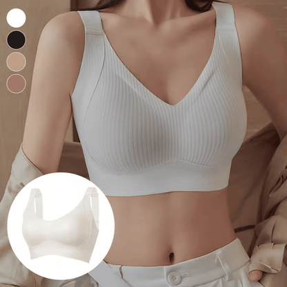 🎁Kaufen 2 Holen Sie sich 1 kostenlos💕Gerippter Push-up-BH für Frauen, verstellbar, kabellos💃