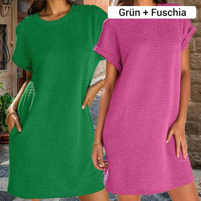 Locker geschnittenes Damenkleid mit Taschen