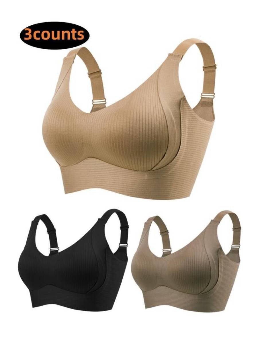 🎁Kaufen 2 Holen Sie sich 1 kostenlos💕Gerippter Push-up-BH für Frauen, verstellbar, kabellos💃
