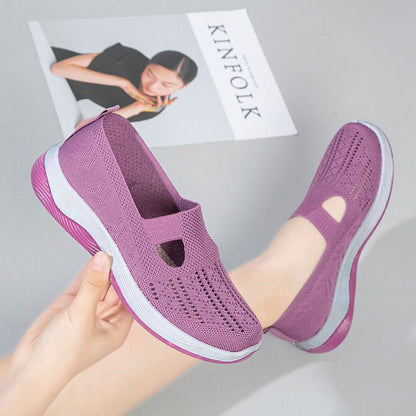 🔥Damenschuhe, bequeme, atmungsaktive, rutschfeste orthopädische Wanderschuhe für Menschen mittleren Alters und ältere Menschen