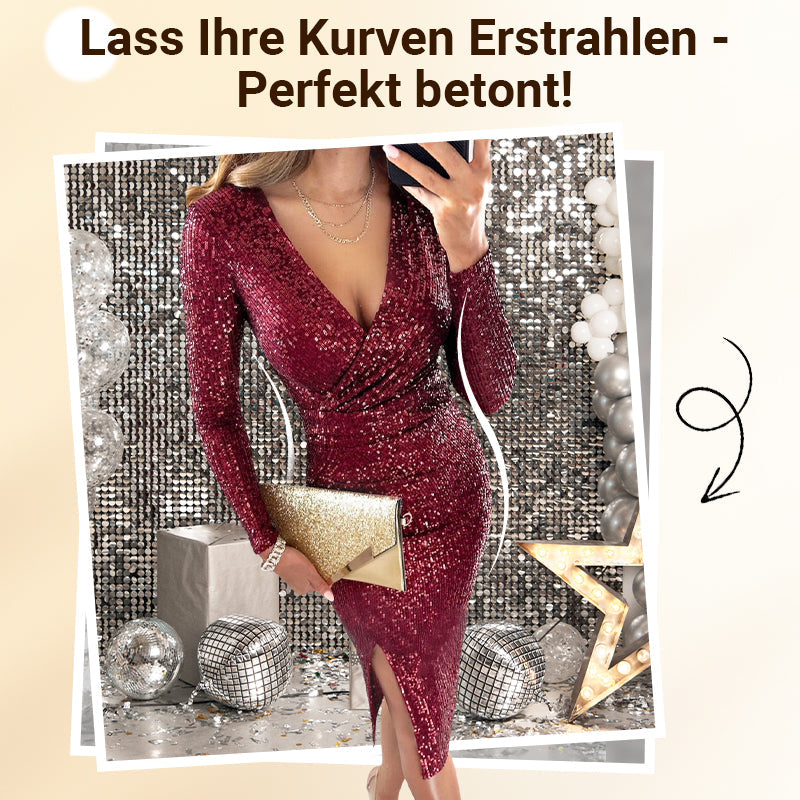 🎉Weihnachtsverkauf 50% Rabatt💃Sexy Paillettenkleid im Bodycon-Stil✨