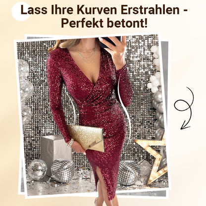 🎉Weihnachtsverkauf 50% Rabatt💃Sexy Paillettenkleid im Bodycon-Stil✨