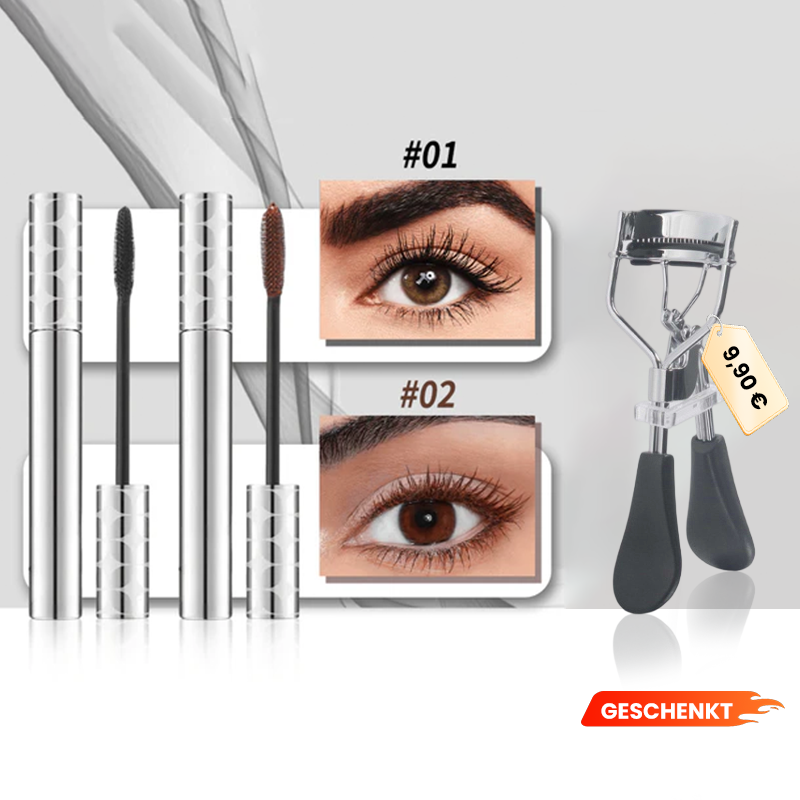 💖Letzter Tag: KAUFEN SIE 1 UND ERHALTEN SIE 2 GRATIS💖Zweifarbige Mascara in Schwarz und Braun für den perfekten Wimpern-Look