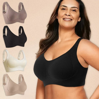 🎁Kaufen 2 Holen Sie sich 1 kostenlos💕Gerippter Push-up-BH für Frauen, verstellbar, kabellos💃