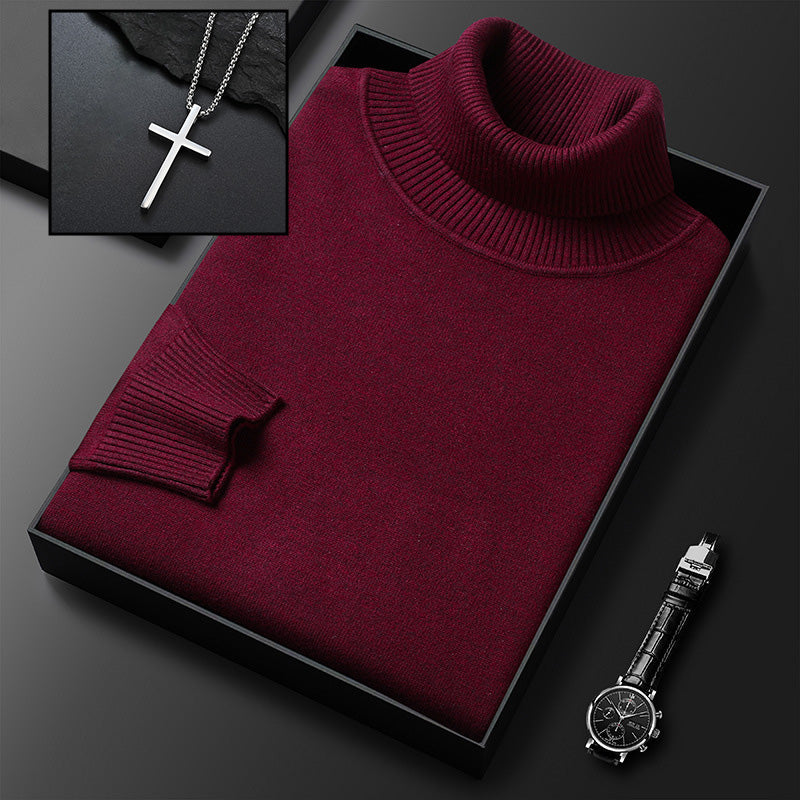 🧶 50% RABATT HEISSER VERKÄUF! ✨ Premium Kaschmirpulli Herren Einfarbig - Weiches Wohlfühlgarn mit Moderner Passform für Business & Freizeit 👔🎯