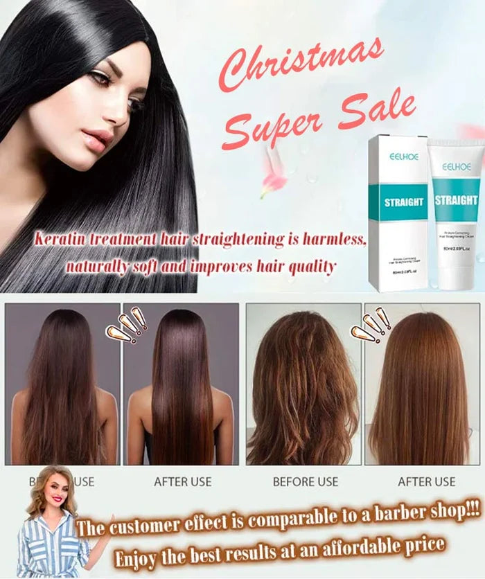 🔥 Kaufen Sie 2 und erhalten Sie 1 gratis🌿🔥 Seiden- und Keratinbehandlung Haarglättungscreme