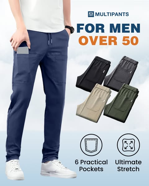 🔥MultiPants – Strapazierfähige Cargohose mit hohem Stretchanteil und vielen Taschen.