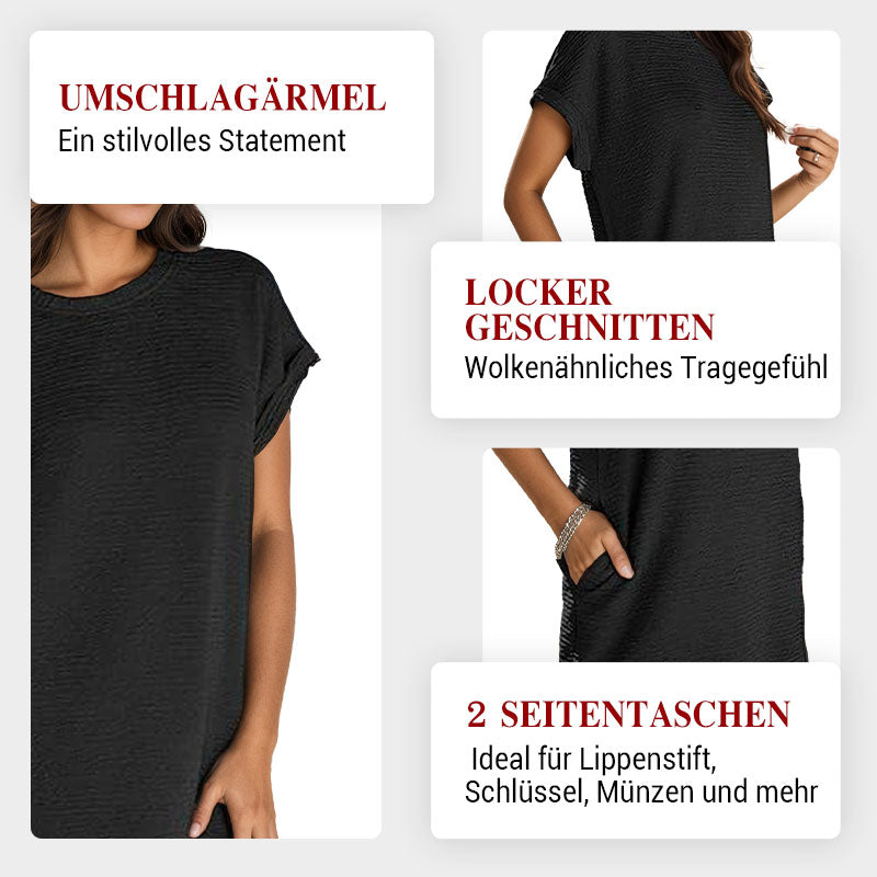Locker geschnittenes Damenkleid mit Taschen