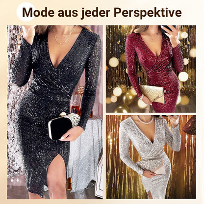 🎉Weihnachtsverkauf 50% Rabatt💃Sexy Paillettenkleid im Bodycon-Stil✨