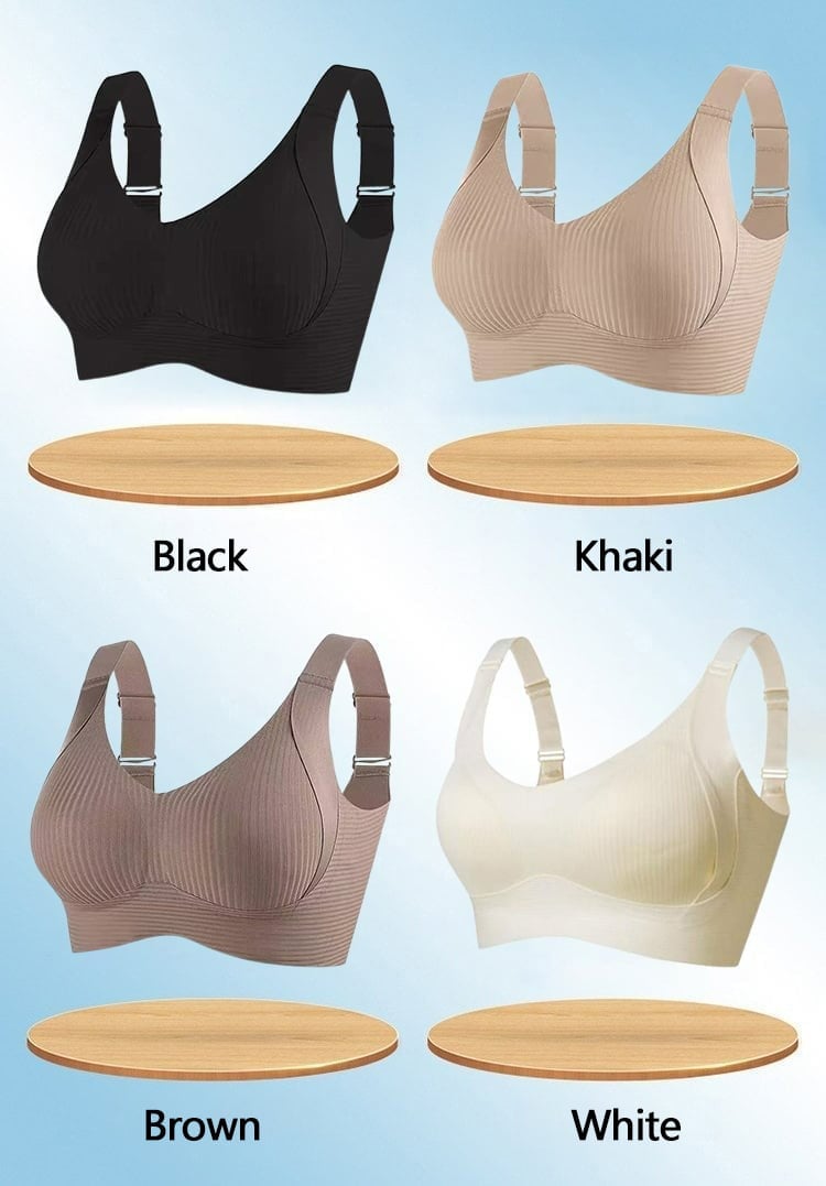 🎁Kaufen 2 Holen Sie sich 1 kostenlos💕Gerippter Push-up-BH für Frauen, verstellbar, kabellos💃
