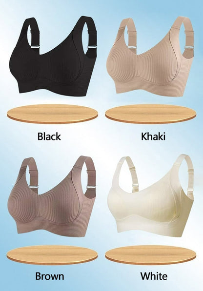 🎁Kaufen 2 Holen Sie sich 1 kostenlos💕Gerippter Push-up-BH für Frauen, verstellbar, kabellos💃