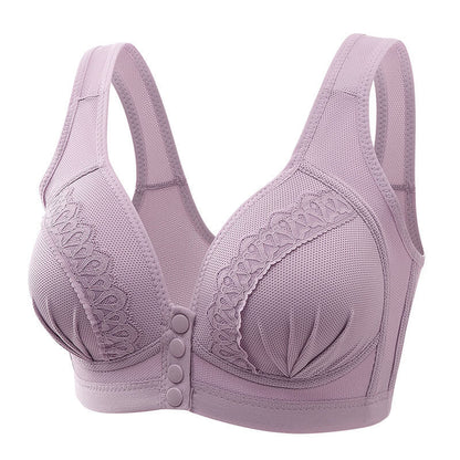 👙Kaufen Sie 1 und erhalten Sie 2 gratis ❤️‍🔥Atmungsaktiver, hautfreundlicher Baumwoll-BH mit Knopf vorne