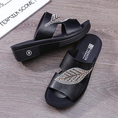 🔥Sommer-Räumungsverkauf🔥Sommerliche Damen-Keilsandalen aus Leder