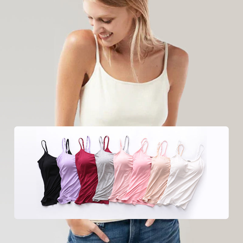 🔥 Letzter Verkaufstag 🔥- Kaufe 1 und erhalte 1 gratis🔥Locker sitzendes Tanktop mit integriertem BH